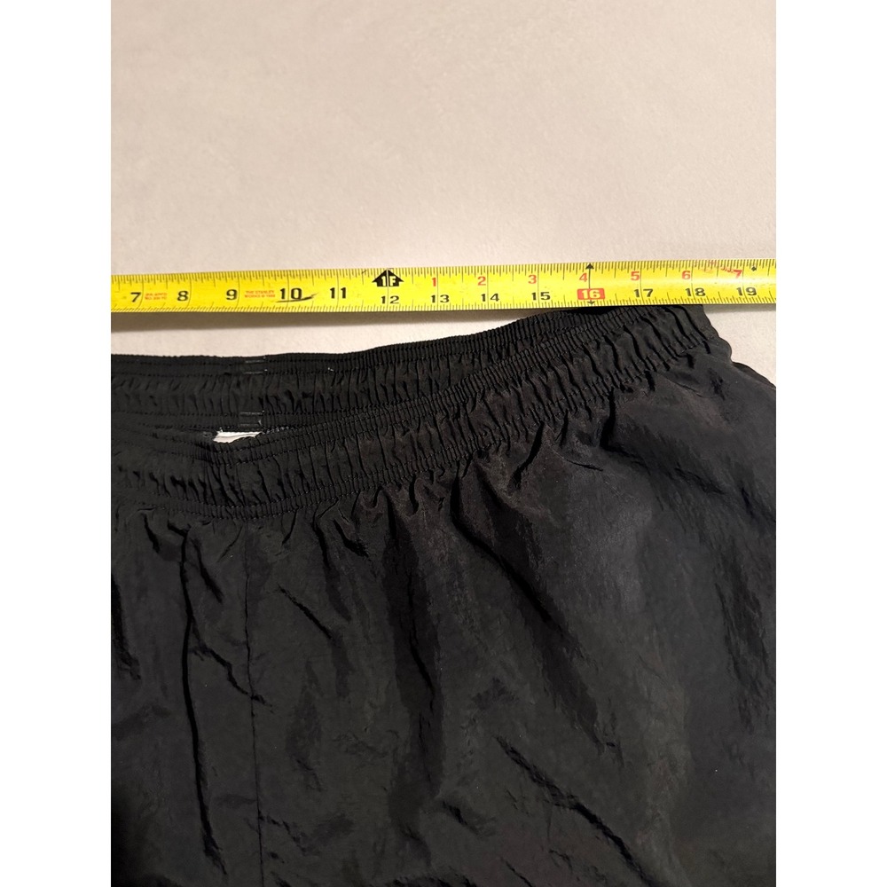 Adidas Mens Y2K Track Pants Black Orange Stripe Nylon Windbreaker Joggers 2XL - Picture 5 of 7